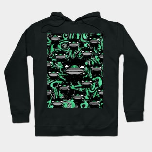 ALIEN Invasion Spaceship Hoodie